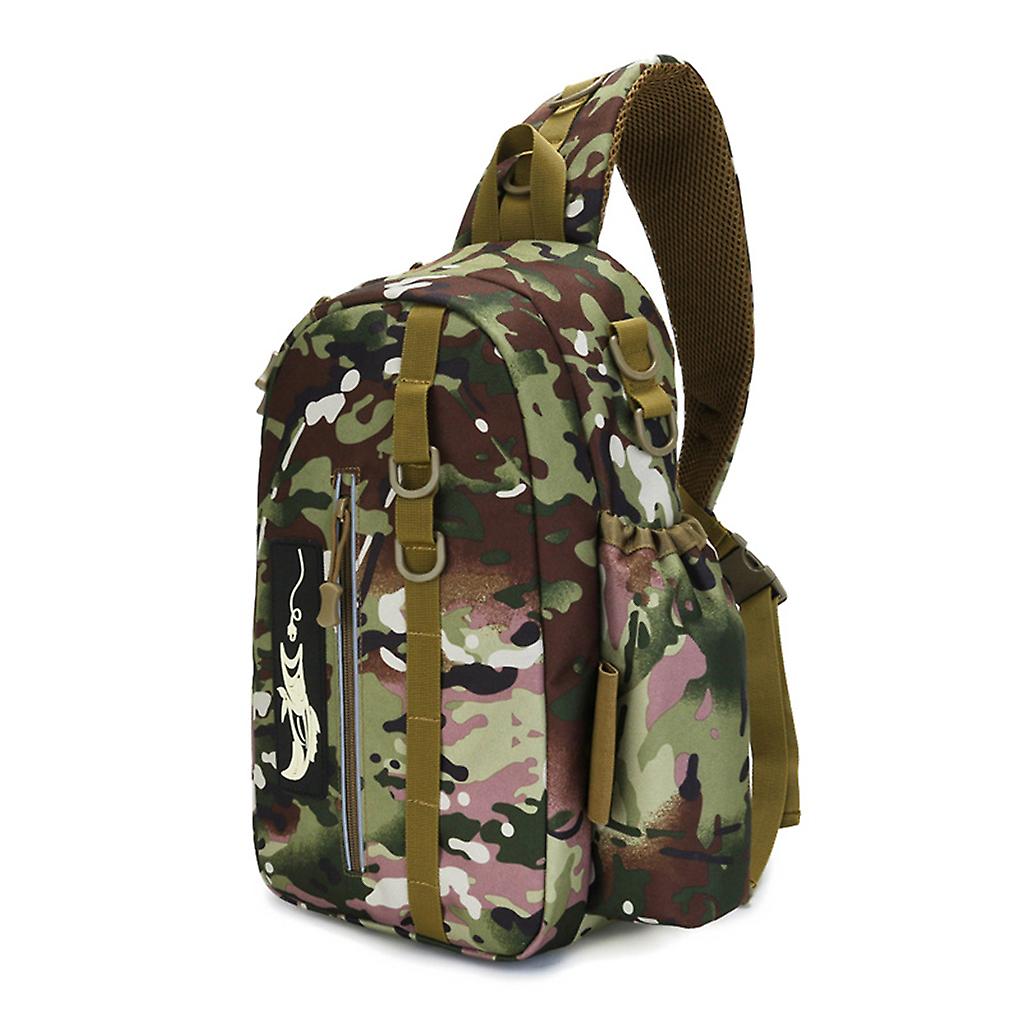 Sac de pêche Sac pliant épaule Taille Sac à dos Grande Capacité Pêche Tackle Sac à dos