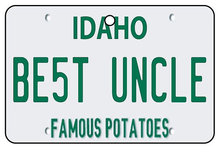 Idaho - Best Uncle License Plate Car Air Freshener
