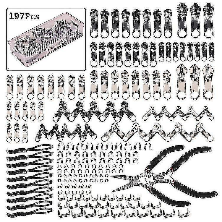 Zipper Repair Kit With Replacement Zippers