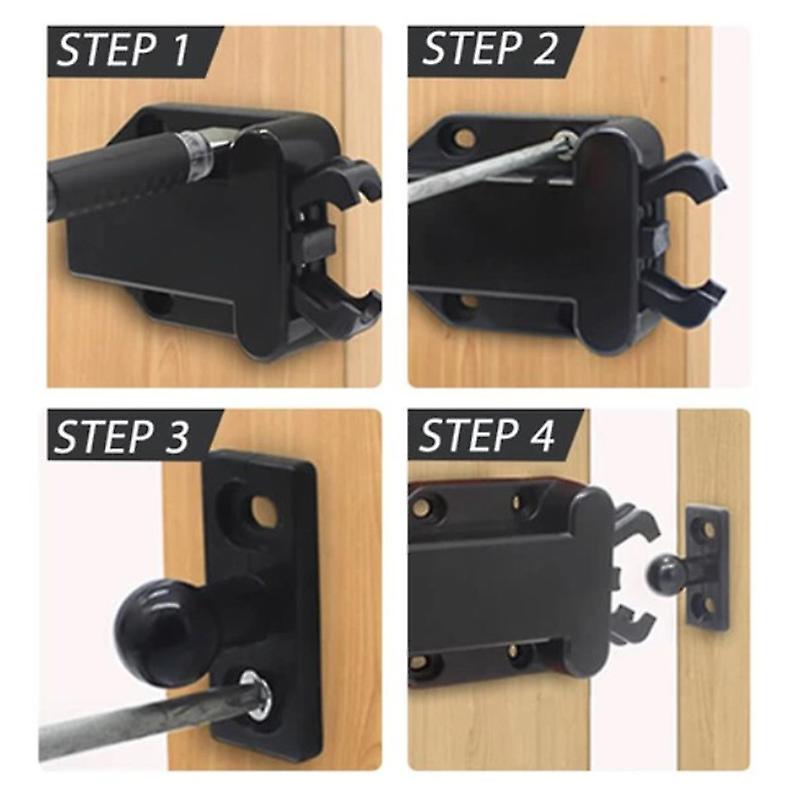 Akozon Serrure à Bouton-poussoir Bouton De Verrouillage De Tiroir