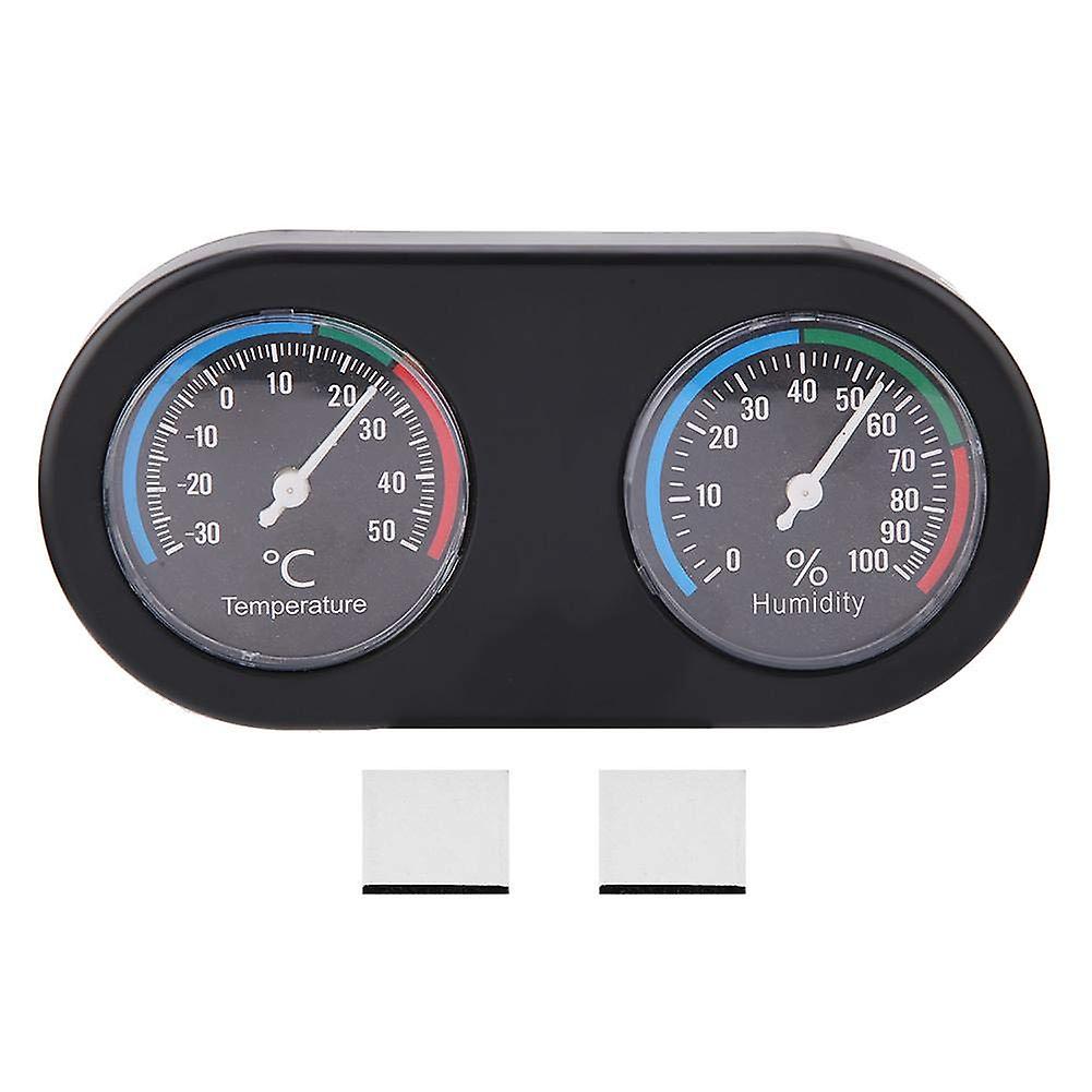 1 * Température Humid Meter - Mini Analog Temperature Moisture Meter Round Shape Thermometer Hygrometer pour Reptile Tank