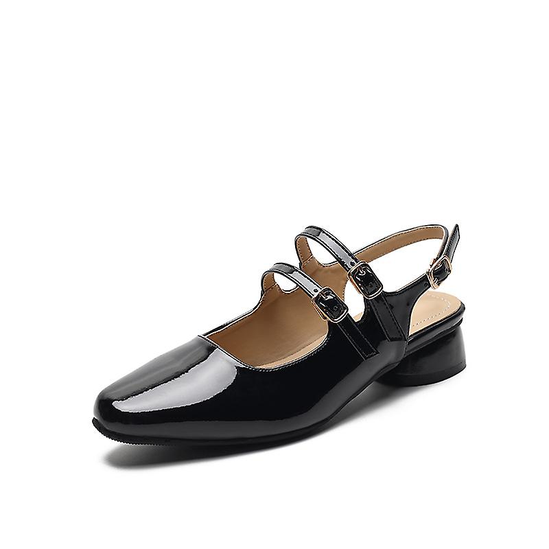 Thick-heeled Buckle Sandals