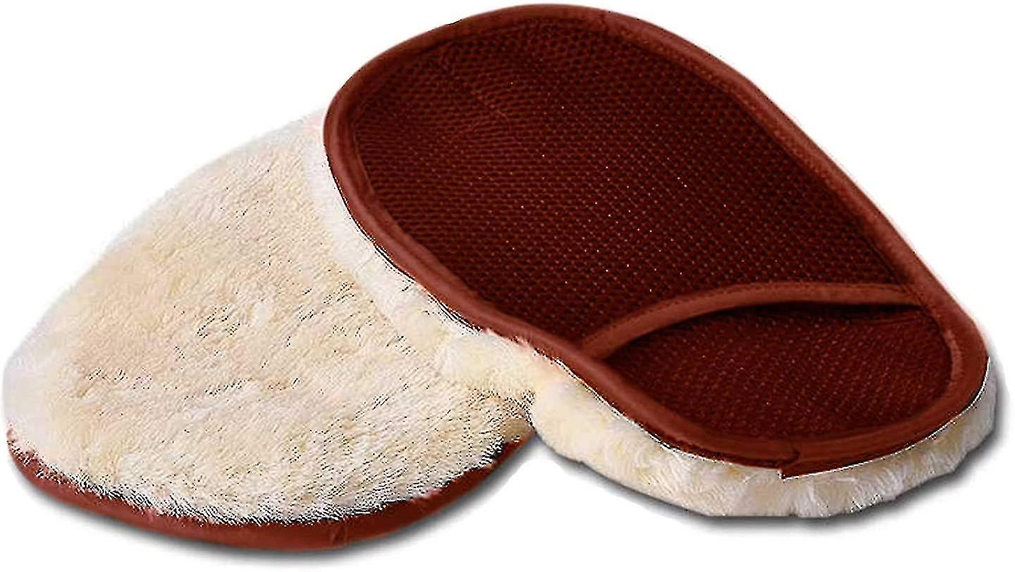 Lambswool 2-in-1 Car Wash/detailing Mitt And Scrubber