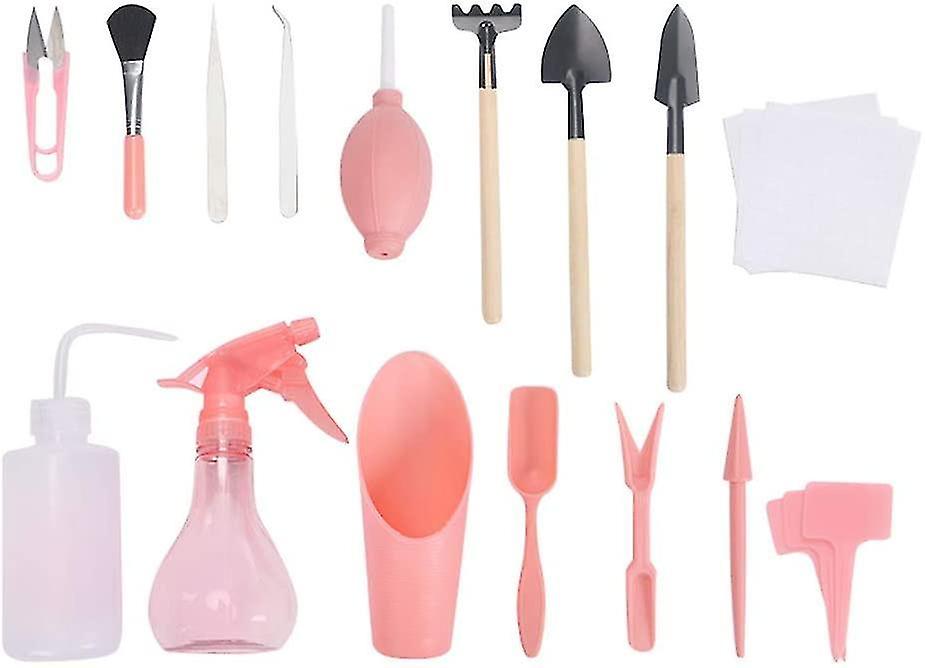 16pcs / Set Succulent Kit Transplantation Tool Set Mini Gardening Tool Set