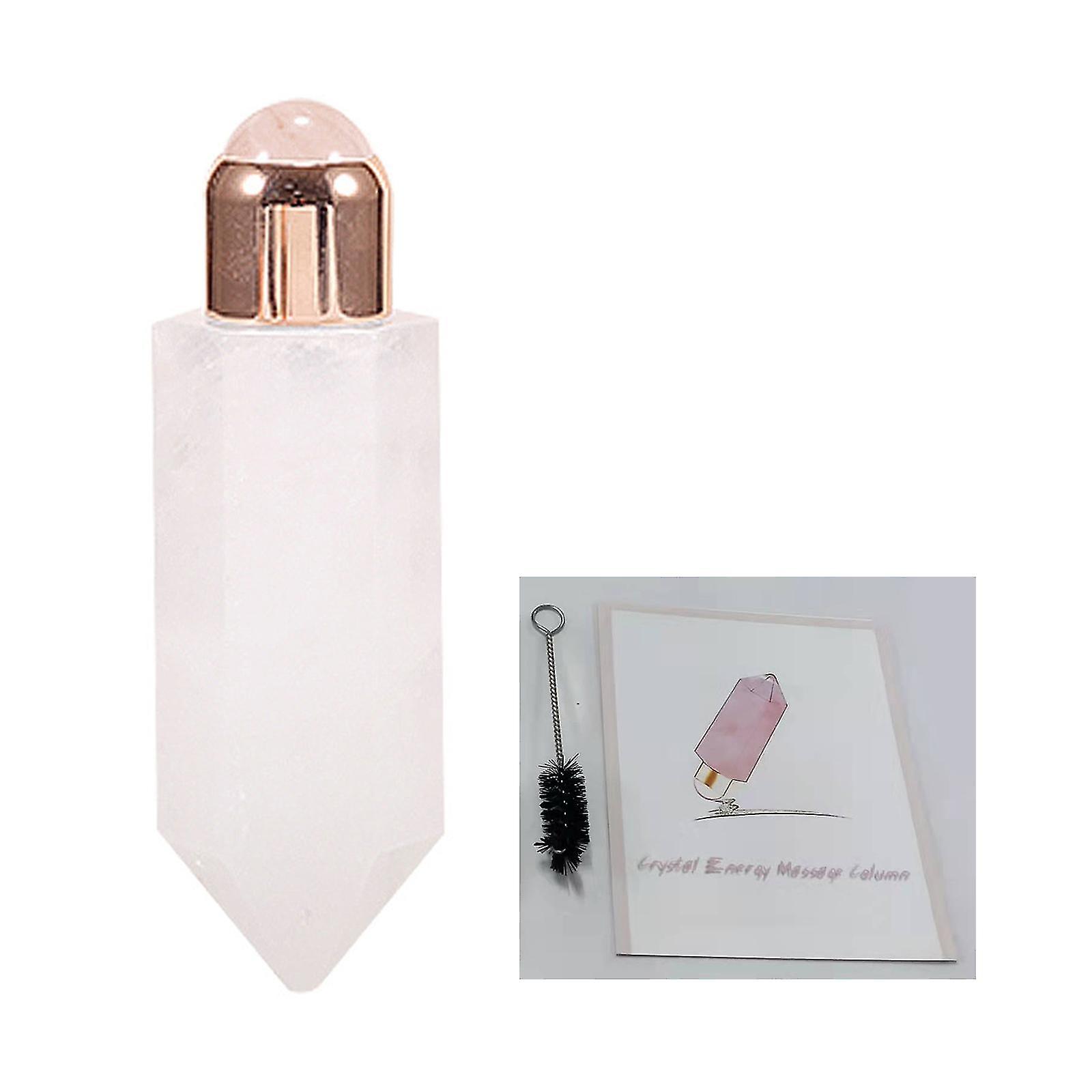 4 In 1 For Facial Beauty Scraping Jade Roller Massage For W/ Crystal Column Gua