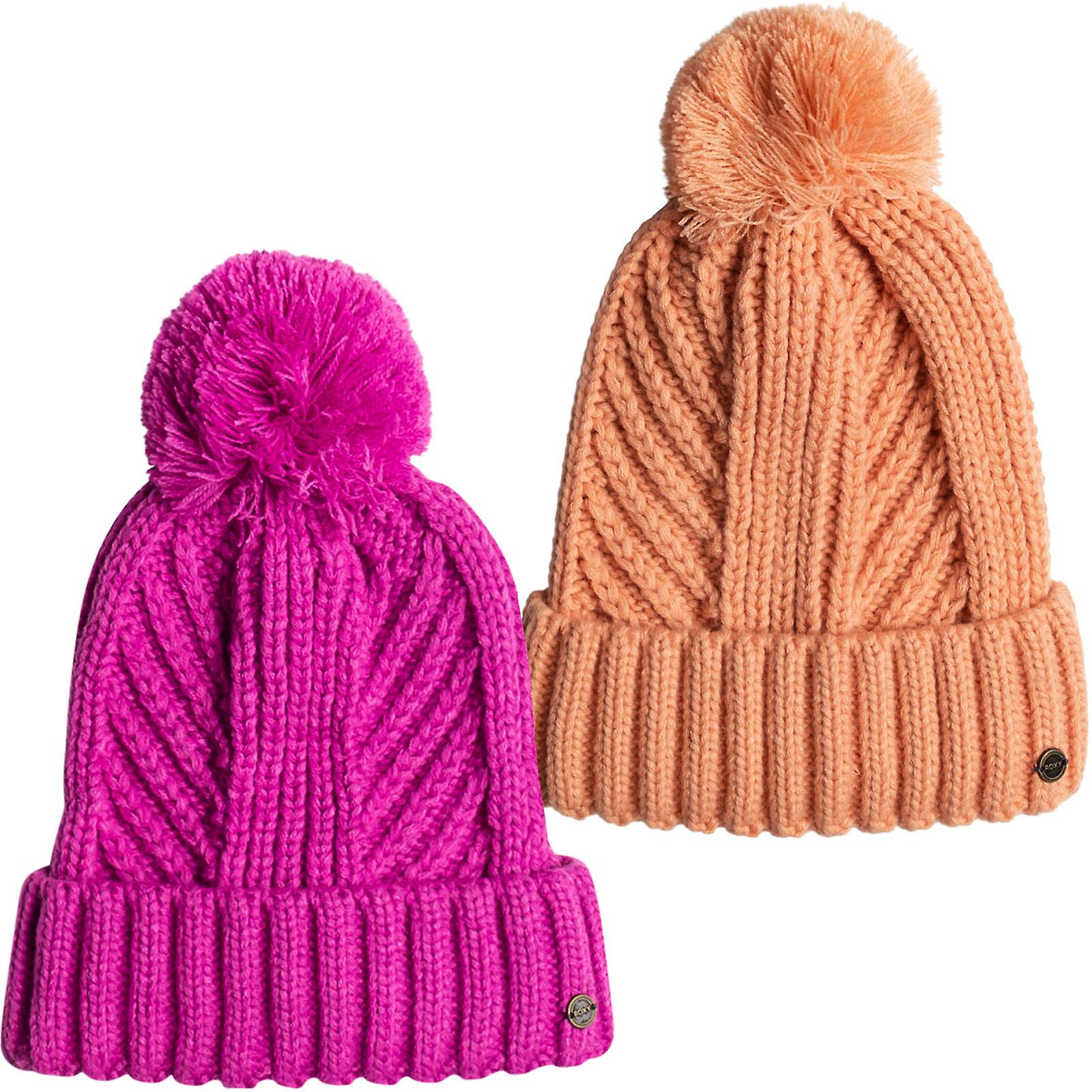 Roxy Womens Cosy Sundown Warm Winter Knitted Beanie Bobble Hat