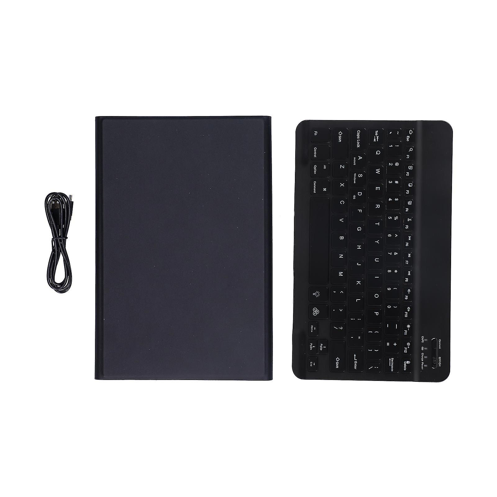 Detachable and Durable Wireless Keyboard with Cover for Lenovo M10 FHD PLUS 10.3 inch X606F, Black