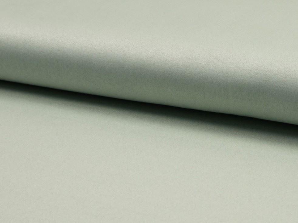 Minerva Faux Suede Stretch Knit Fabric Pastel Mint Green - per metre