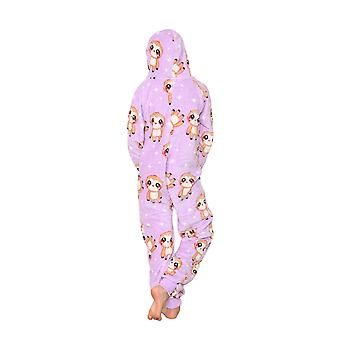 A2Z Kids Leopard Print Onesie Pyjamas - 100% Cotton Girls Sleepsuit / Costume 4 thumbnail image