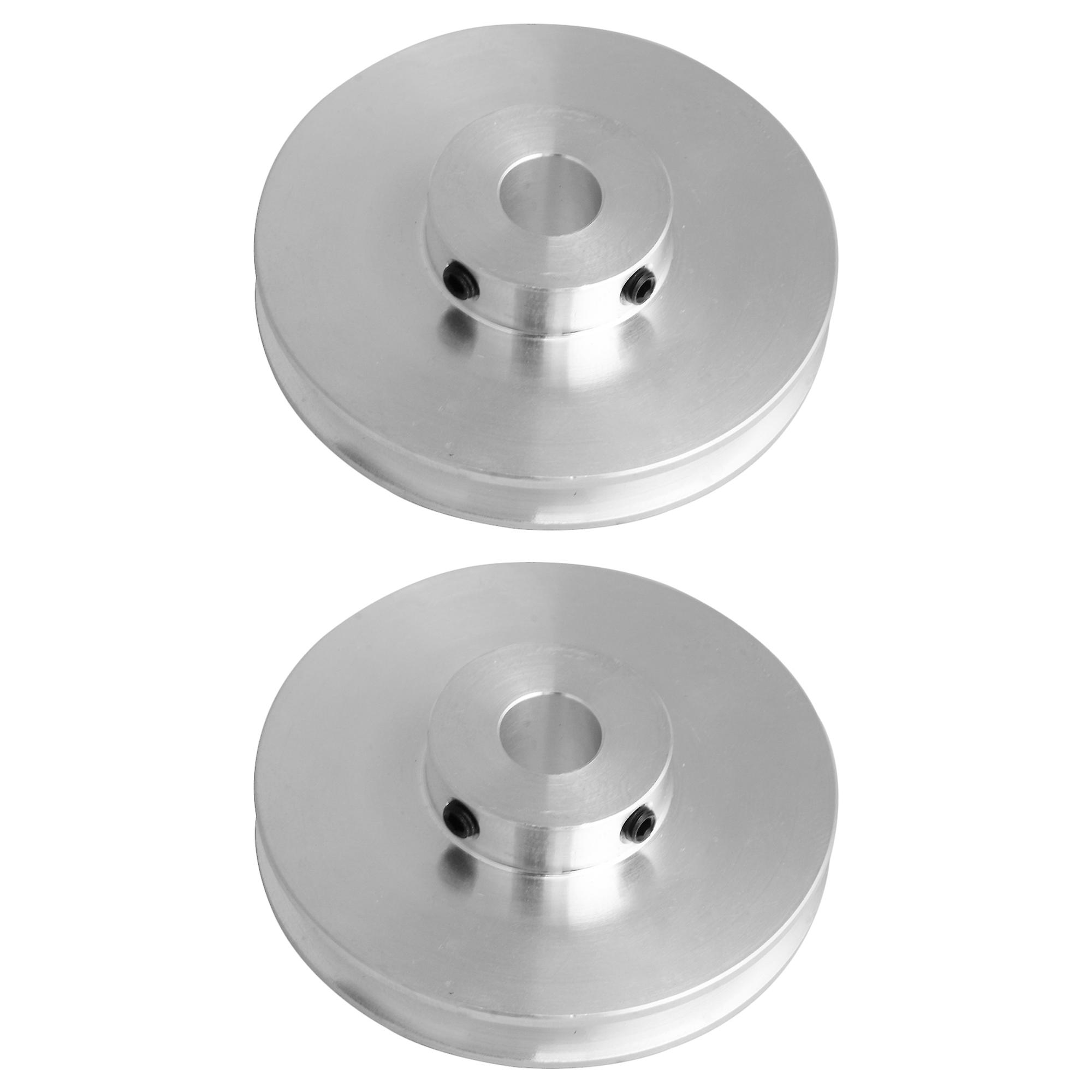 2Pcs Single Groove Pulley 58mm Diameter 10mm Hole for Drilling Machine