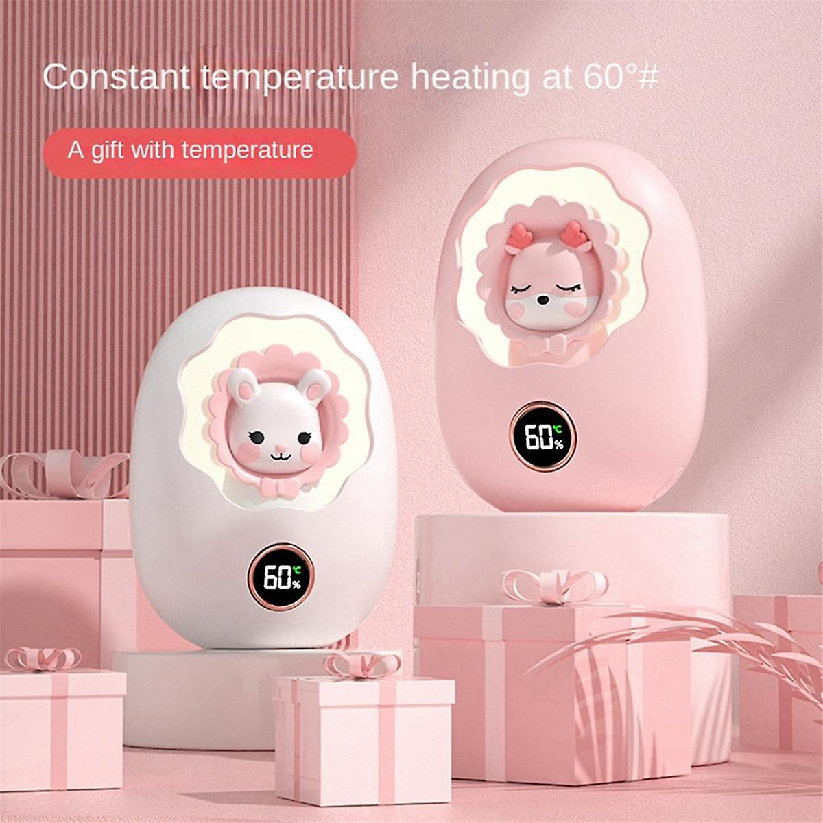 Mini Hand Warmer Winter Portable USB Rechargeable Pocket Hand Warmer Mobile Power Quick Heating Lit