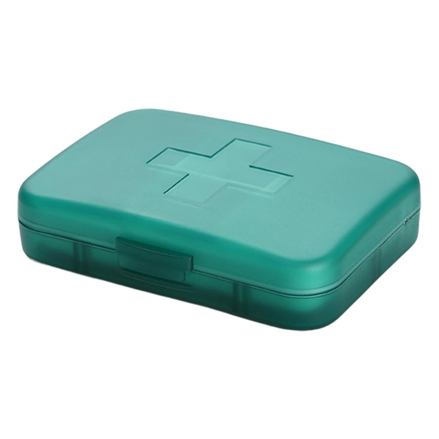 Pill Box Large Capacity Waterproof Thickened 6 Grids Pills Dispenser Case for Home