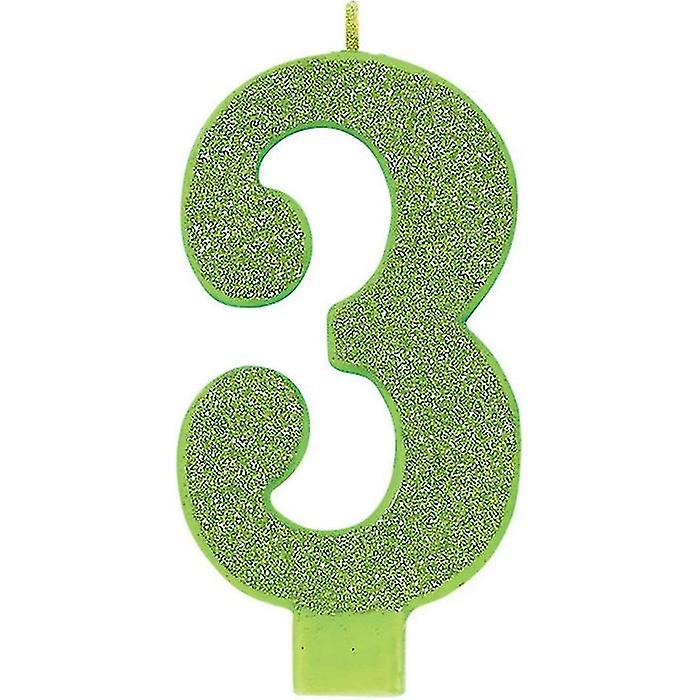 Amscan Glitter 3rd Birthday Candle