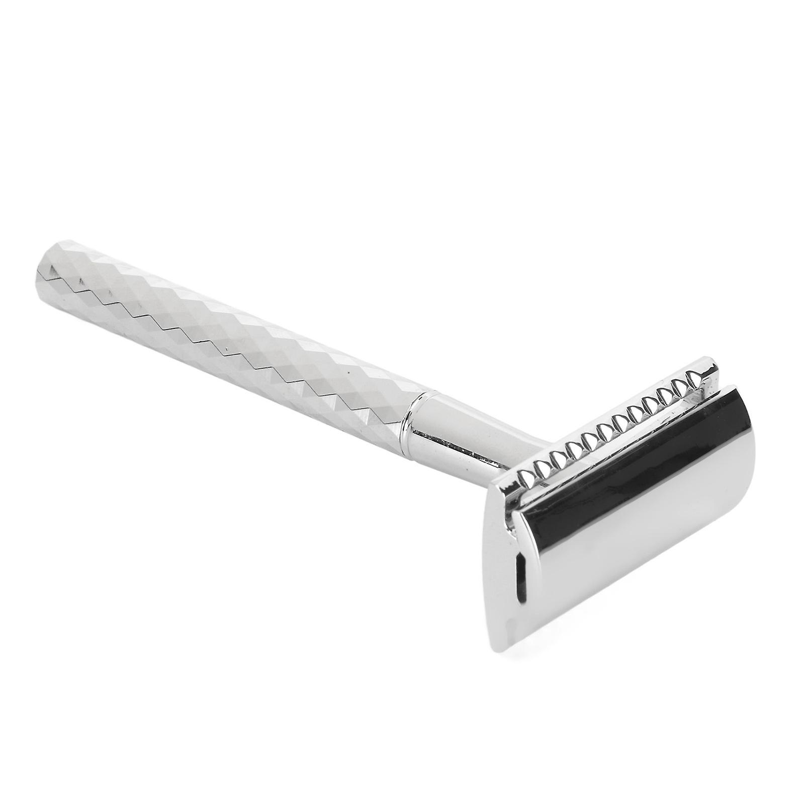 Double Edge Manual Beard Trimmer Safety Alloy Reusable Prevent Slip Metal Manual Beard Clipper