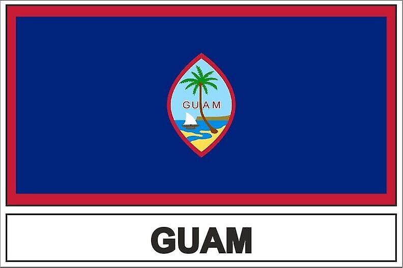 STICK sticker flag GU guam