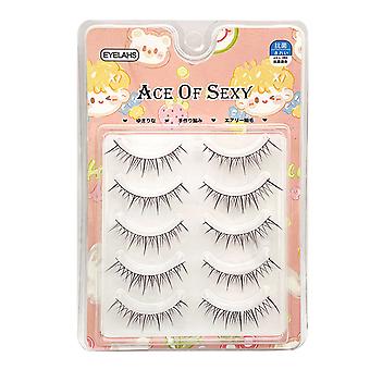 5 paren valse wimpers Pack Soft Comfortable No Irritation Lashes For Birthday Party Makeup Necessity