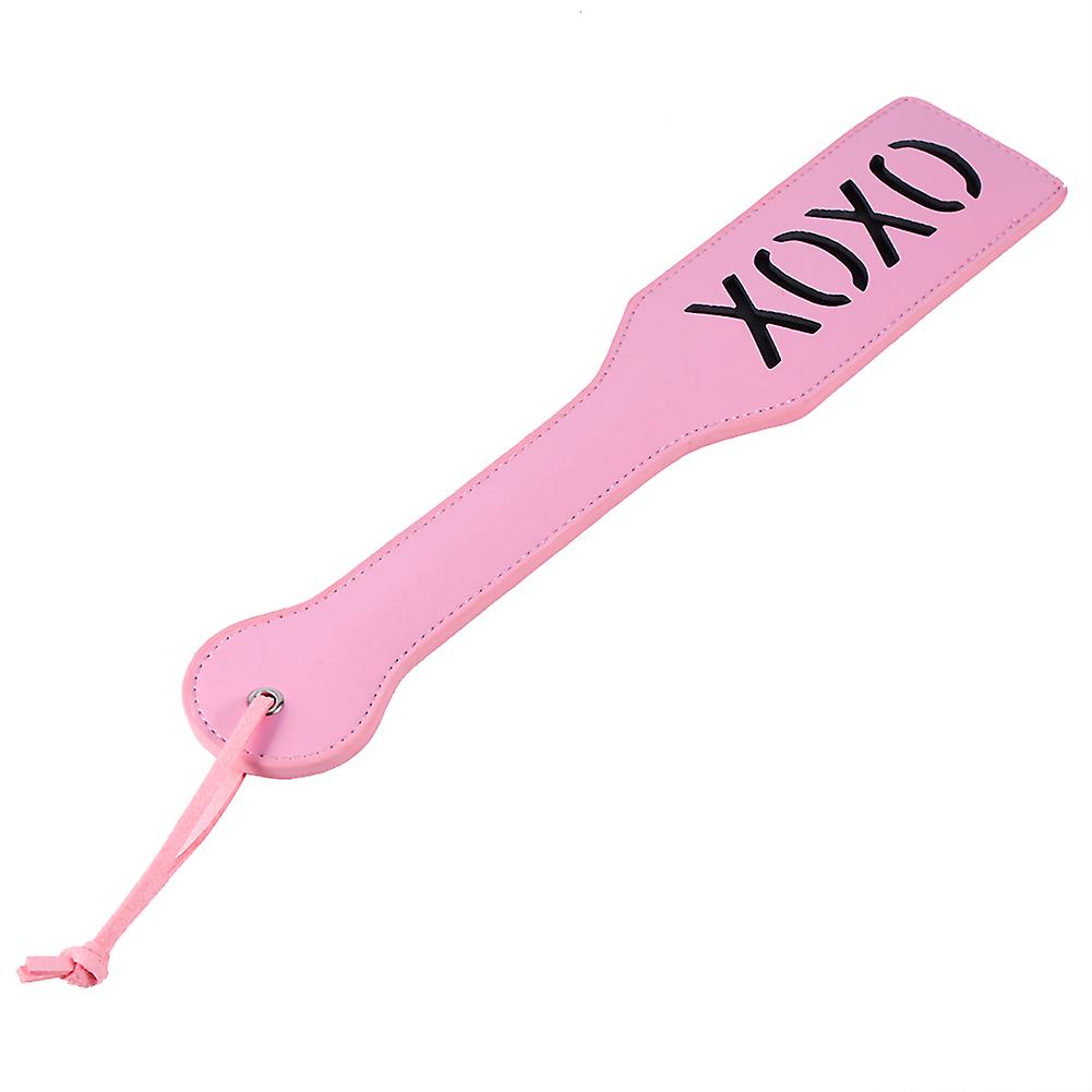 Couple Spank Paddle Submissive Fetish SM Game Flogger Beat Whip (XOXO Pink)