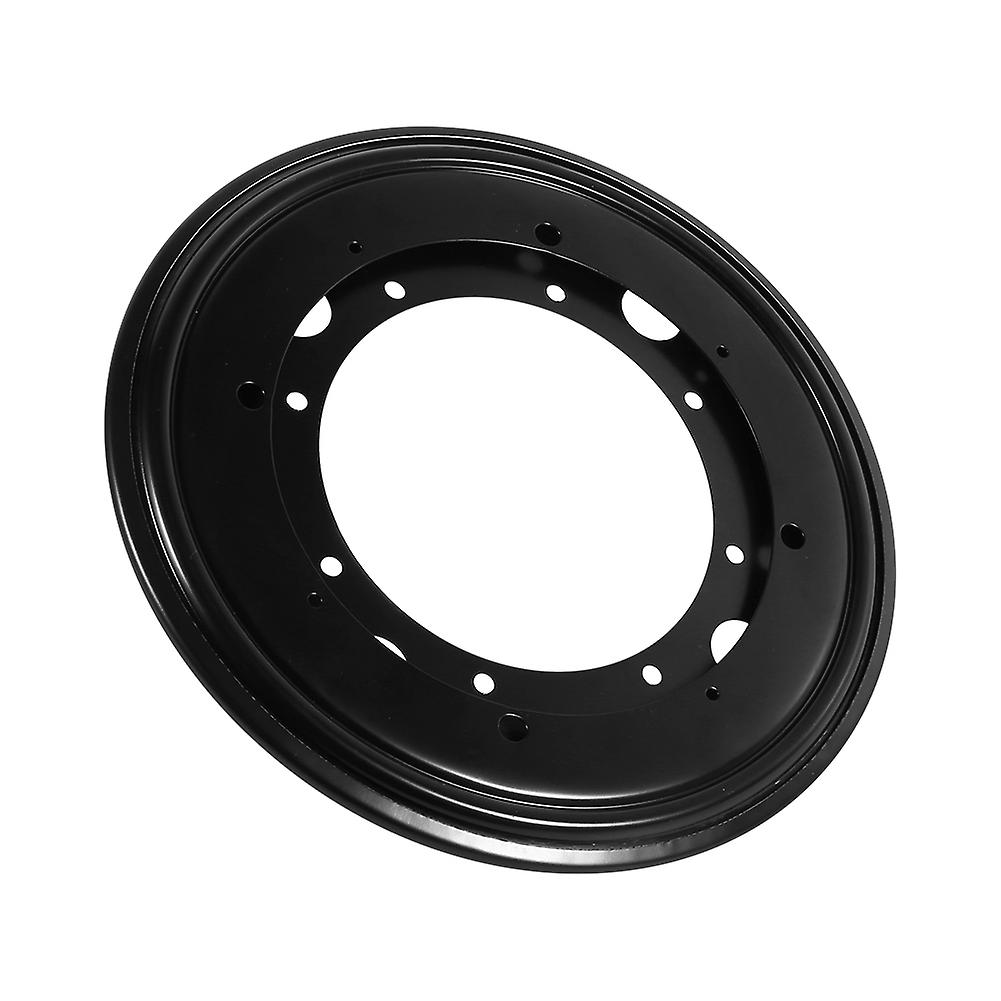 Heavy Duty 9" Black Galvanized Round Lazy Susan Turntable Plate