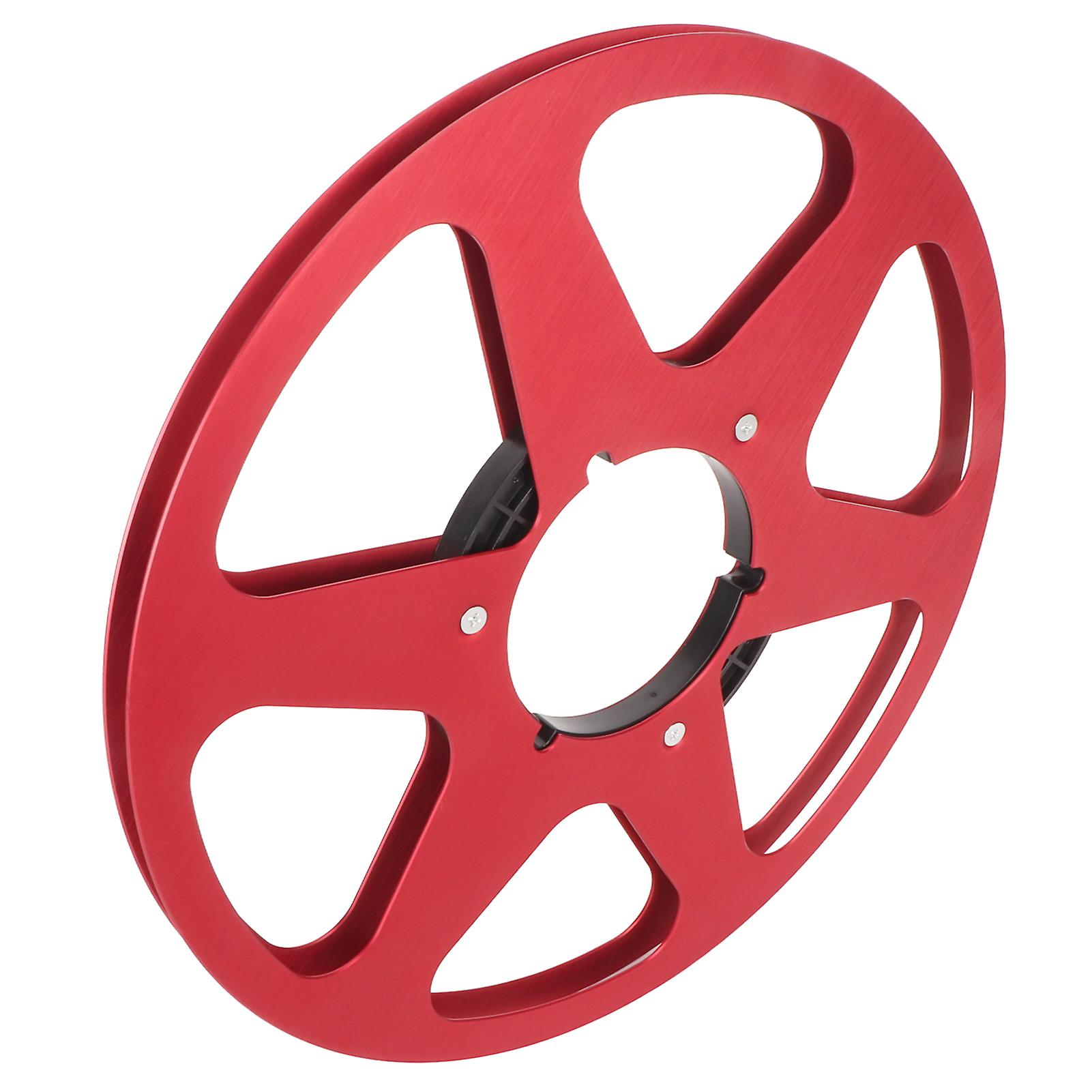 1/4 10.5 Inch Empty Tape Reel Aluminum Alloy 6 Hole Universal Opening Machine Part Empty Takeup Reel for REVOX Studer Red