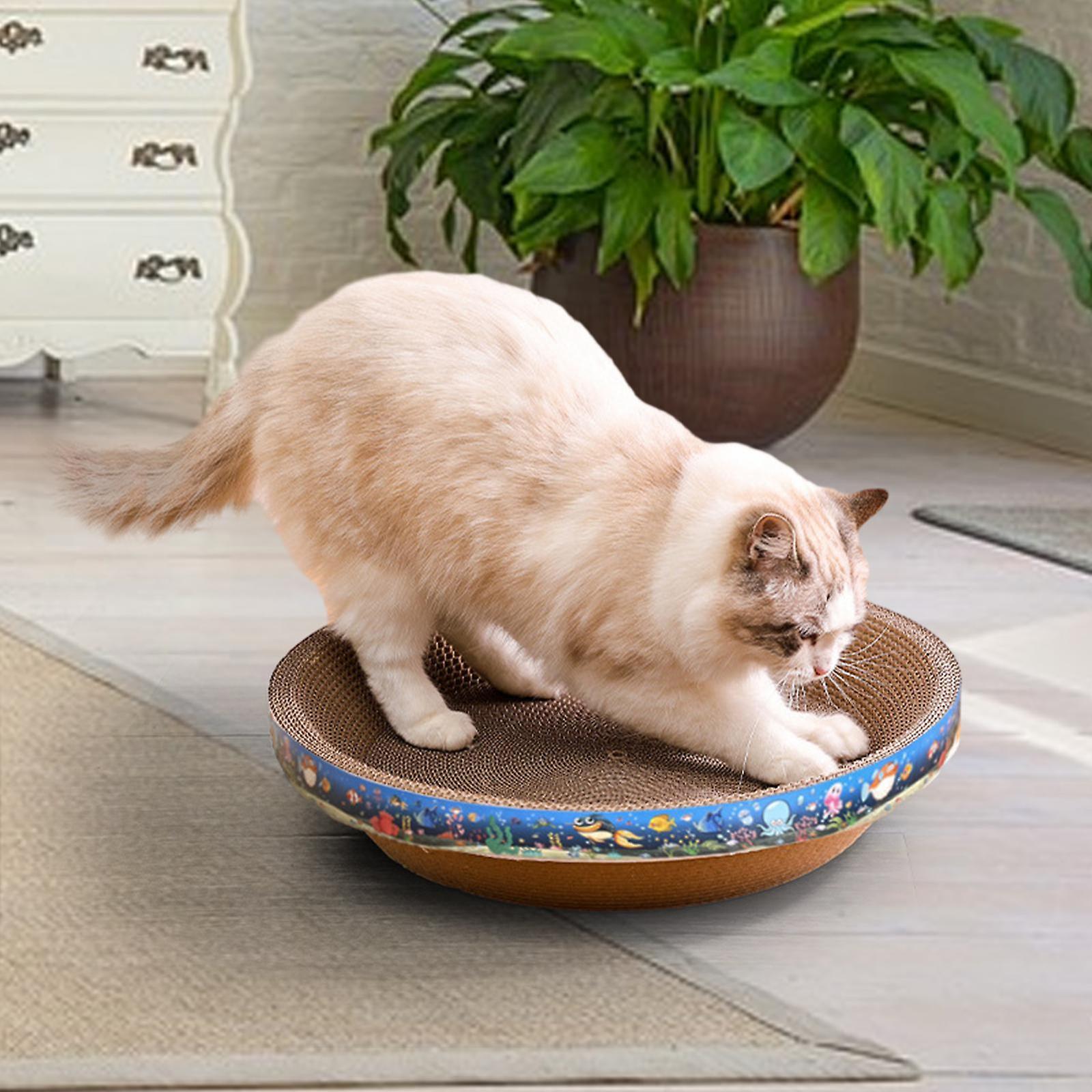 Cardboard Cat Scratcher Bed Corrugated Scratching Board for Small Medium Large Cats Bowl Cat Lounge Bed Scratch Pad Nest