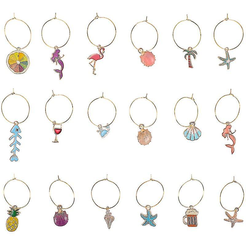 18pcs Wine Charms
