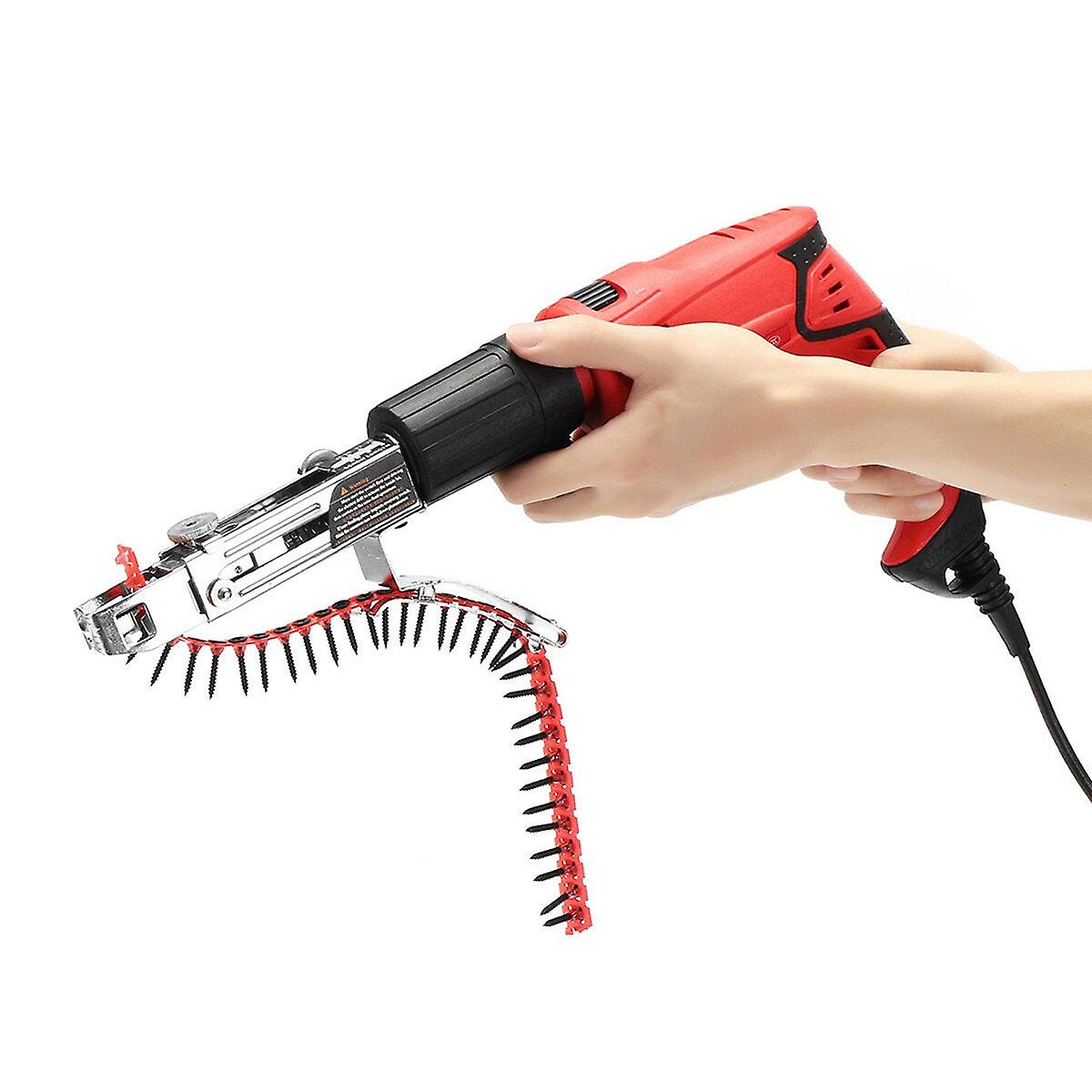 4Pcs Automatic Chain Nail Adapter Screw Electric Drill Attachment For Cordless Electric Wood Working Tool