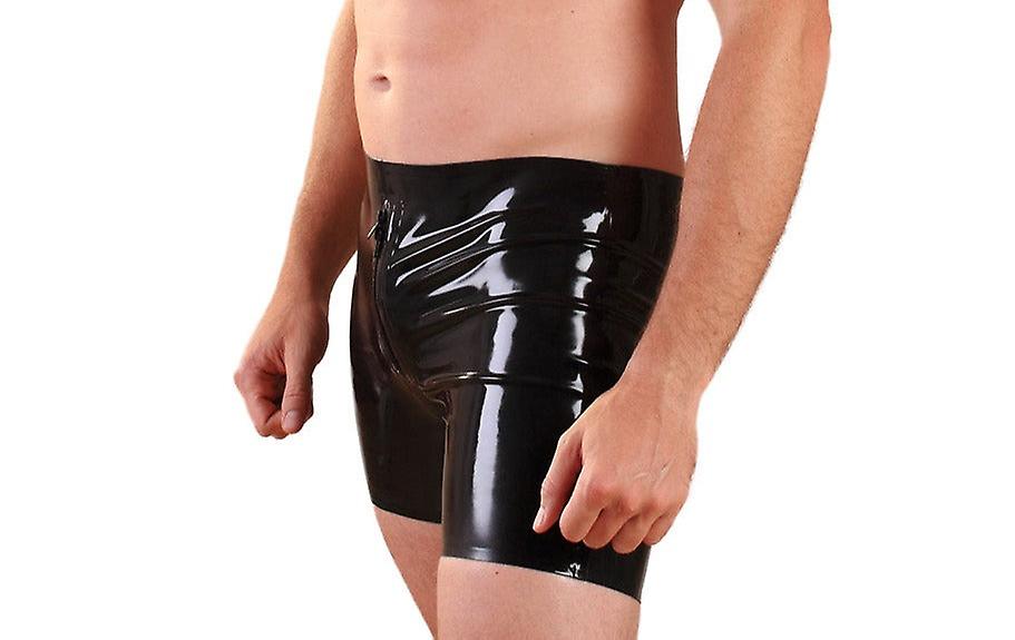 Latex Zipped Classic Shorts