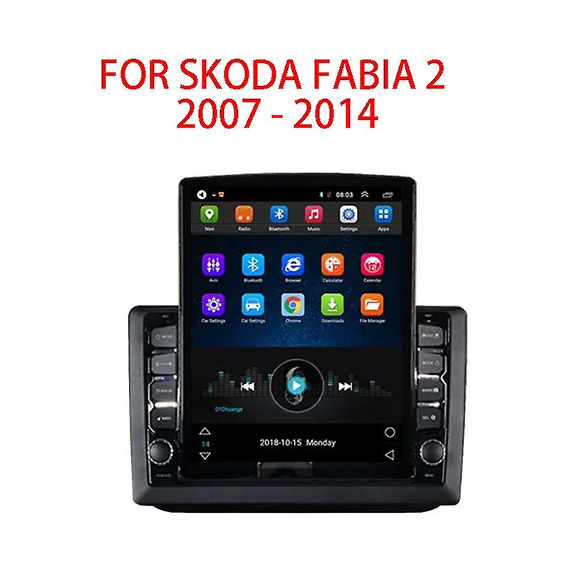 9.7" Android For Skoda Fabia 2 2007 - 2014 Tesla Type Car Radio Multimedia Video Player Navigation