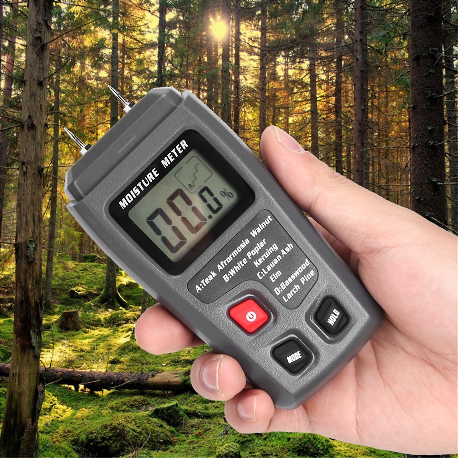 Digital LCD Handhold Wood Moisture Meter Damp Detector Hygrometer Tester Sensor