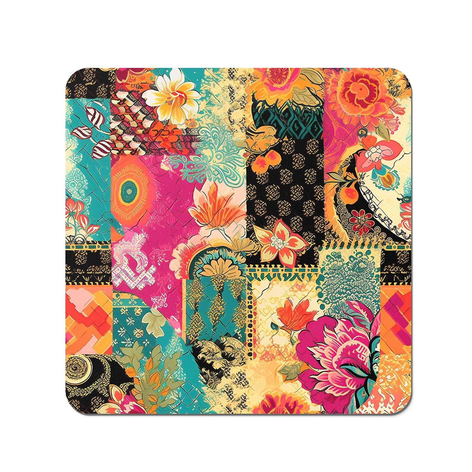 Patchwork Mixed Textiles Coasters