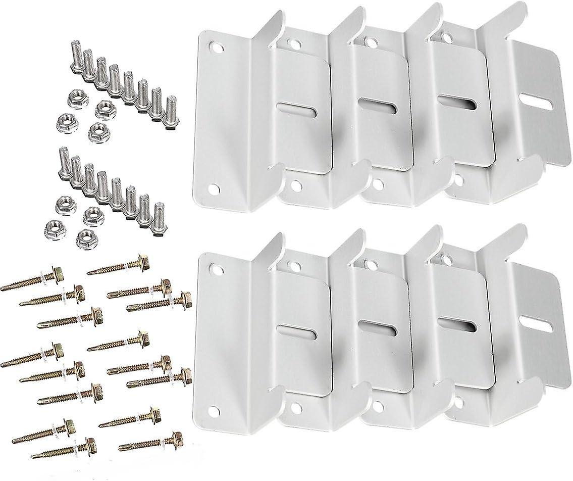8pcs Solar Panel Brackets Z-Shape Clamp