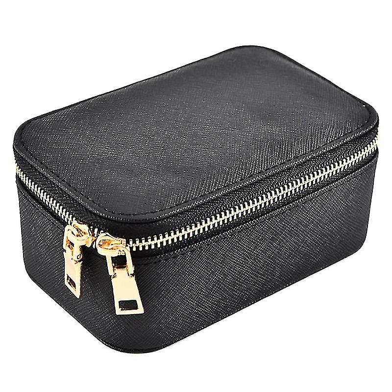 ジュエリーボックストラベルコスメティックジュエリーオーガナイザーメイクアップ口紅収納ボックスブラック