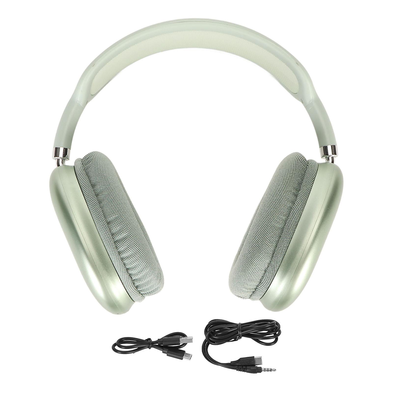 Wireless Bluetooth Headphones with Microphone, Ideal for Sports, Work, and On-the-Go Use - Green
