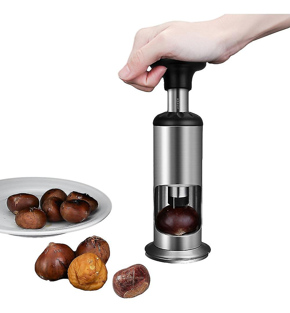 Apri castagne in acciaio inossidabile ispessito pressato per sbucciare castagne crude e castagne tagliate (1 pz)