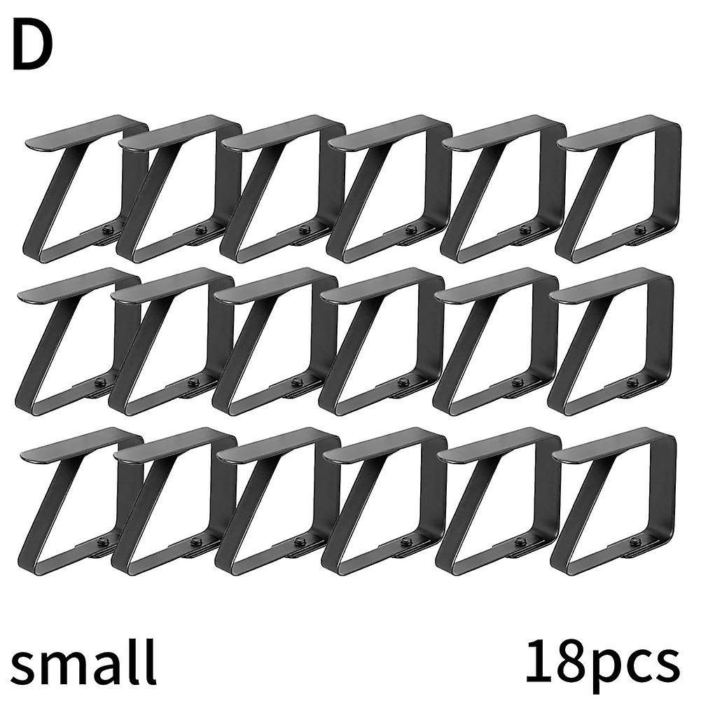 18/36 قطعة مقاطع مفرش المائدة ، الفولاذ المقاوم للصدأ الجدول القماش كليب التثبيت كليب