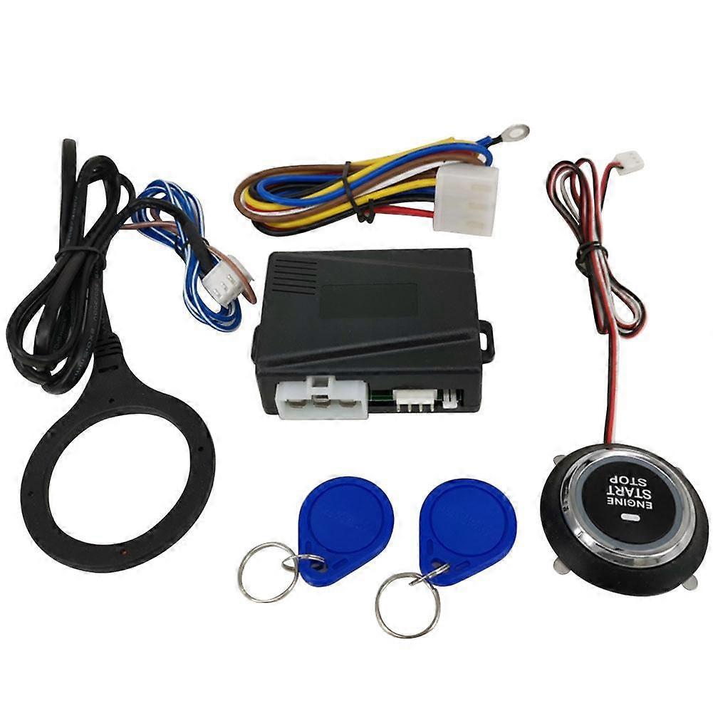 Start Car Key Systems Key blade Stop Button Engine Push Start Stop Button Auto Ignition Starter For Improving Driving Safety  Accessories