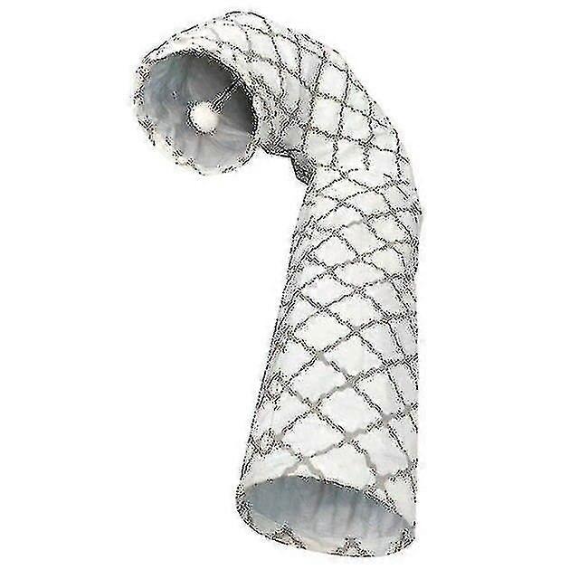 Foldable Practical Cat J Shaped Tunnel Pet Kitty Training Interactive Fun Toy Tunnel(90*62*25cm)