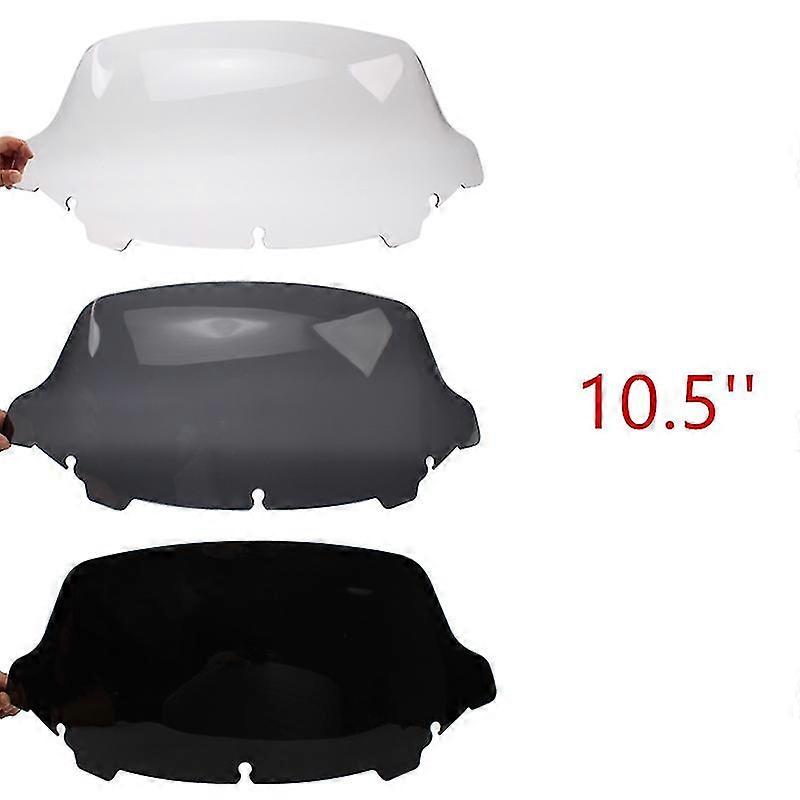 Black 9 Wave Windshield Windscreen Fit For Harley Touring