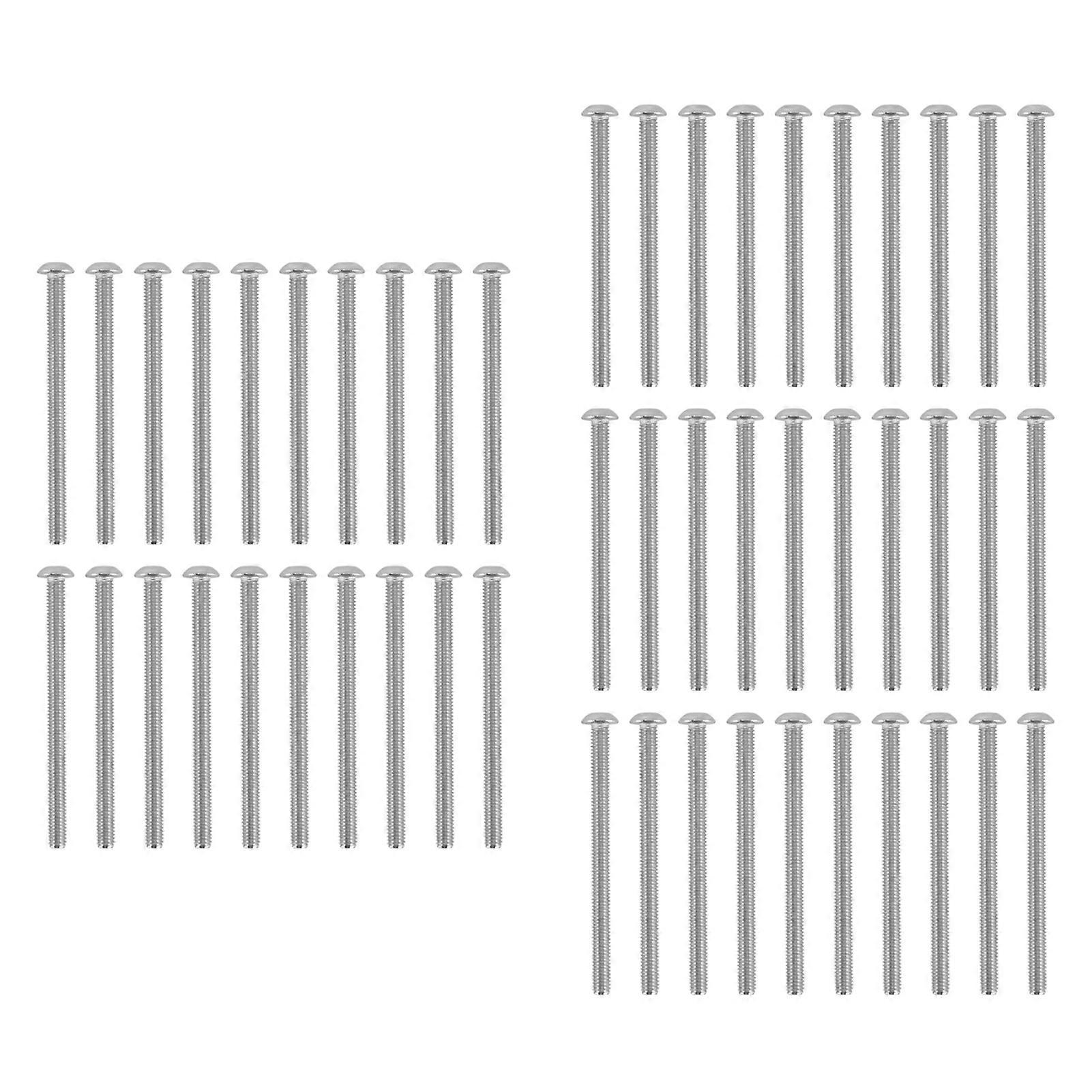 50pcs Button Head Socket Caps Screws Galvanized Steel M4 For Classified Instruments Electronics2802-0004-0055