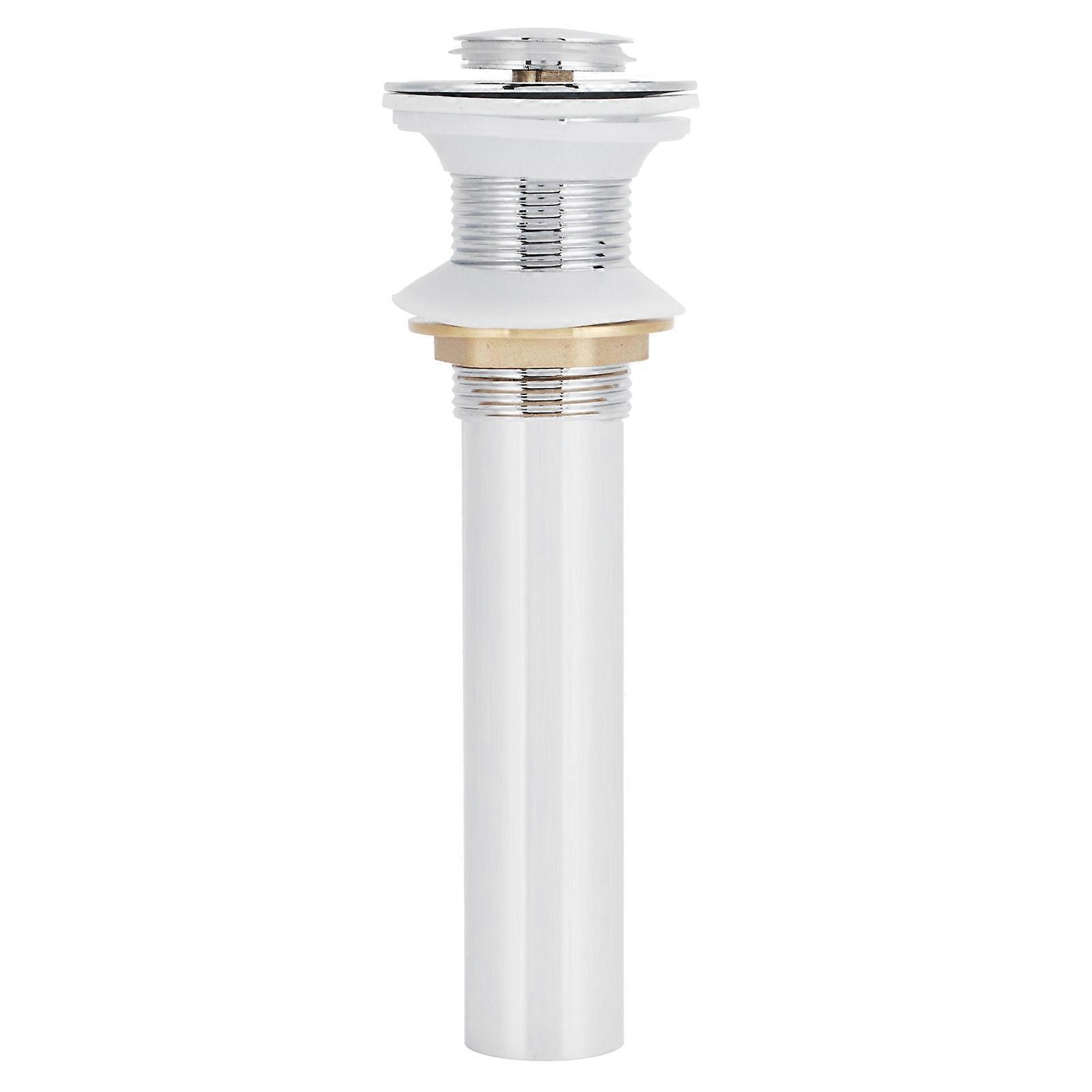 Basin Drain Sink Drain Stopper Electroplating Popup Drainer Nonoverflow Bathroom Hardware(electroplating Popup Without Hole )