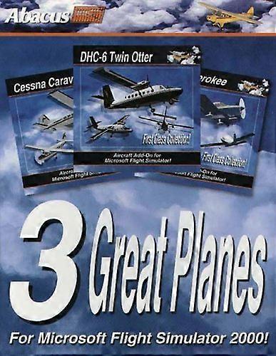 3 Great Planes for Flight Sim 2000 - PC CD - New & Sealed
