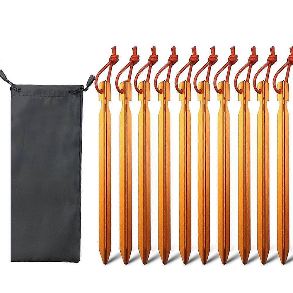 屋外テントスカイカーテングラウンドネイルアルミニウム合金布バッグセットキャンプキャンプロープ付きスリーエッジ大胆テントネイル