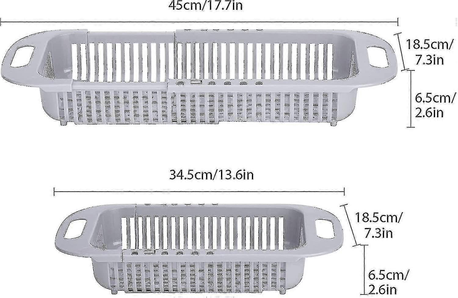 2024 Kitchen Drain Basket, Sink Colander, Multifunction Extendable Vegetable