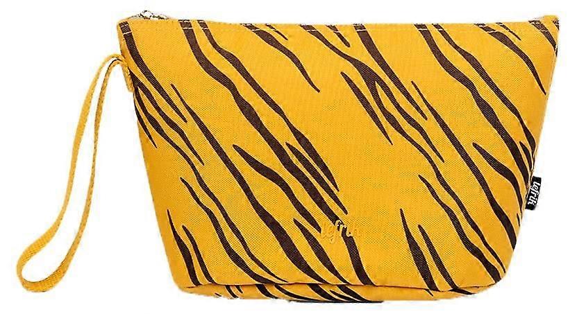 Lefrik Zoid M Printed Tiger Toiletry Bag - Yellow/Black