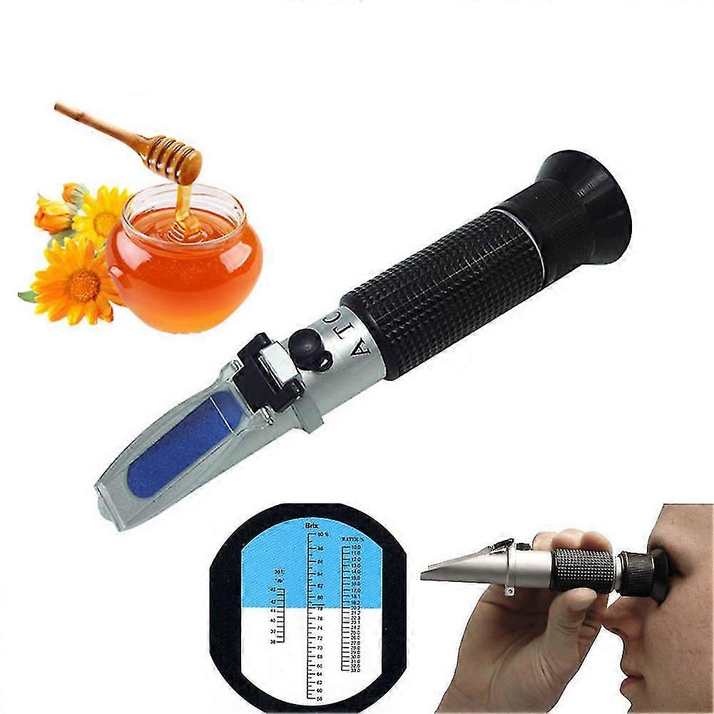 refractometer honey beekeeper water sugar content brix 58-92% water 10-33% handheld tool