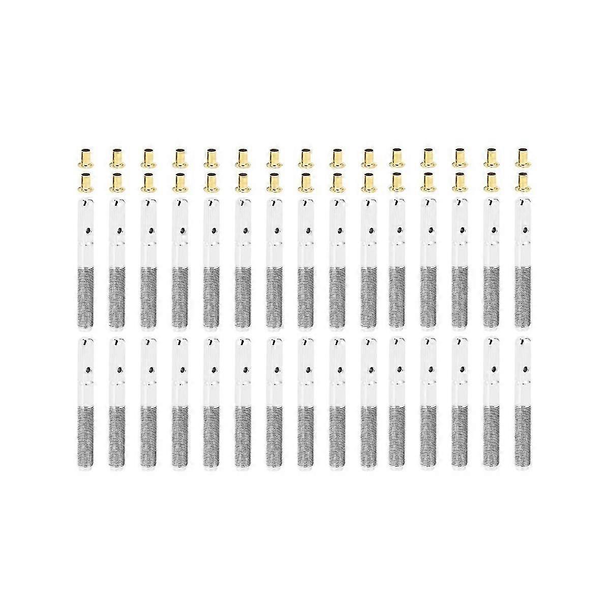 30pcs チューニングピンネイル、真鍮リベットセット 竪琴ハープ小型ハープ弦楽器用