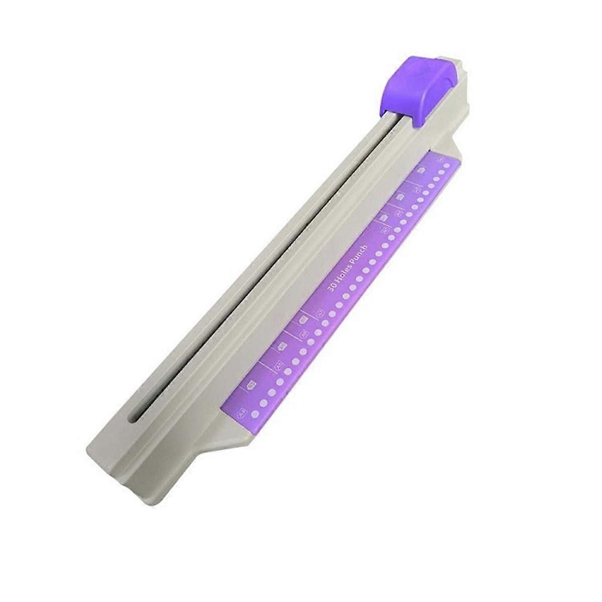 30 Holes Puncher Sliding Light Duty Paper Punch 30 Holes A4 B5 A5 A7 B7 A6 B6 Capacity 5 Sheets Hol