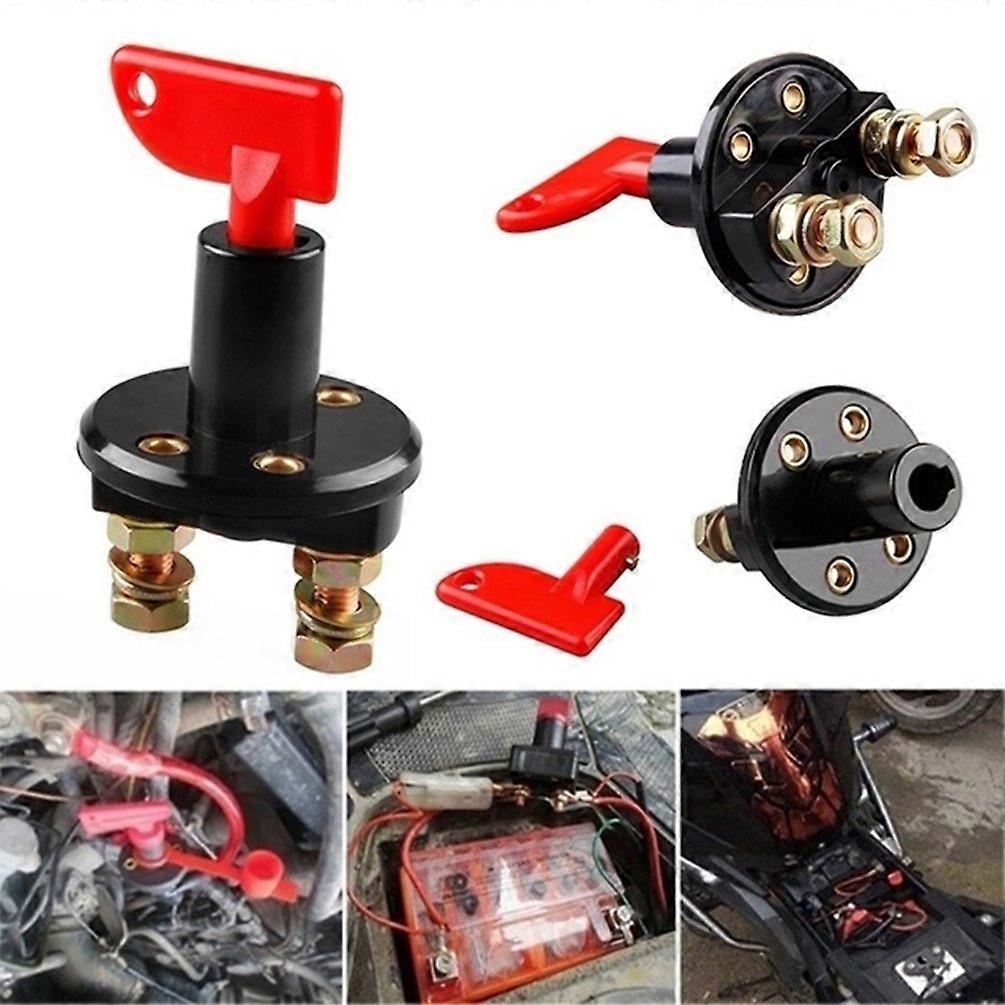 In Stock] Heavy-Duty 12V/24V Battery Master Disconnect Switch - Waterproof Battery Isolator Cut Off Switch
