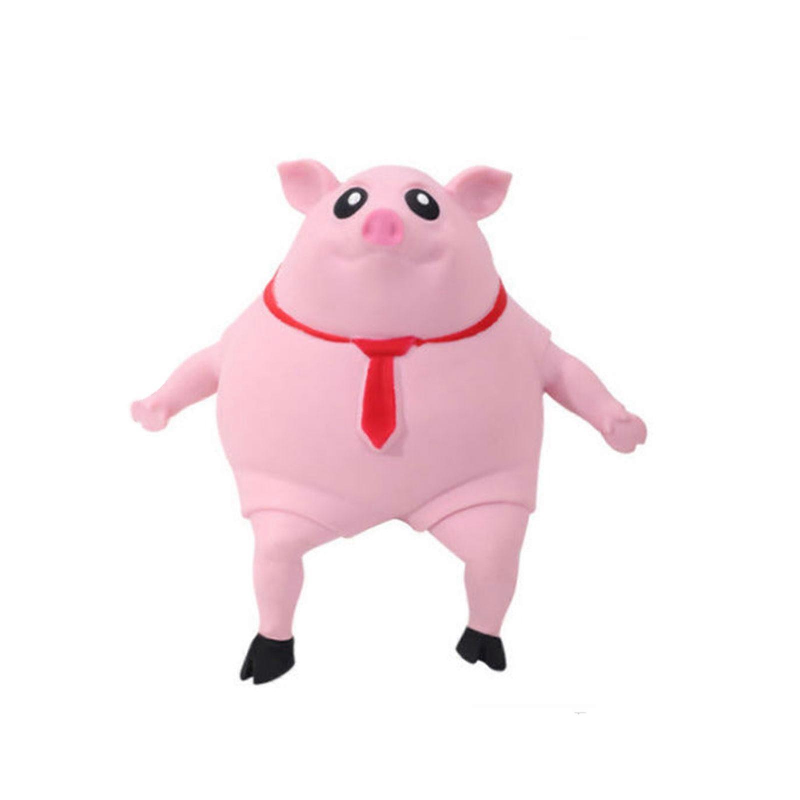 Ροζ χοίρος Squishy ToyPig Squeeze ToysΧαριτωμένο παιχνίδι αισθητηριακού στρες Pig Man, 100% νέο