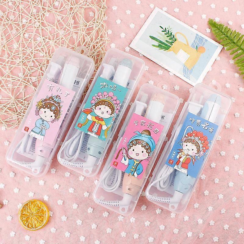 Mini Hair Straightener 30S Fast Heating Straight & Curly Dual Uses Ceramic Ironing Stick